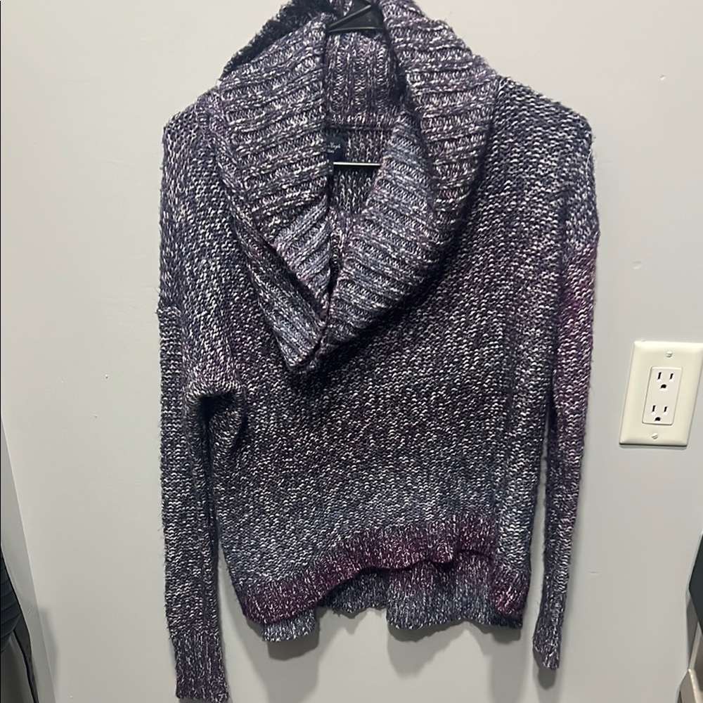 American Eagle Outfitters Purple Cowl Neck Sweater